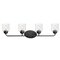 Maxim Acadia 4-Light 35" Wide Black Vanity Light 12264CDBK - alternate 1